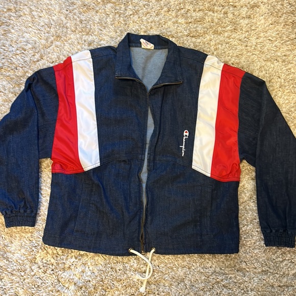 Denim Jacket by Champion Reverse Weave nwot - Picture 3 of 6